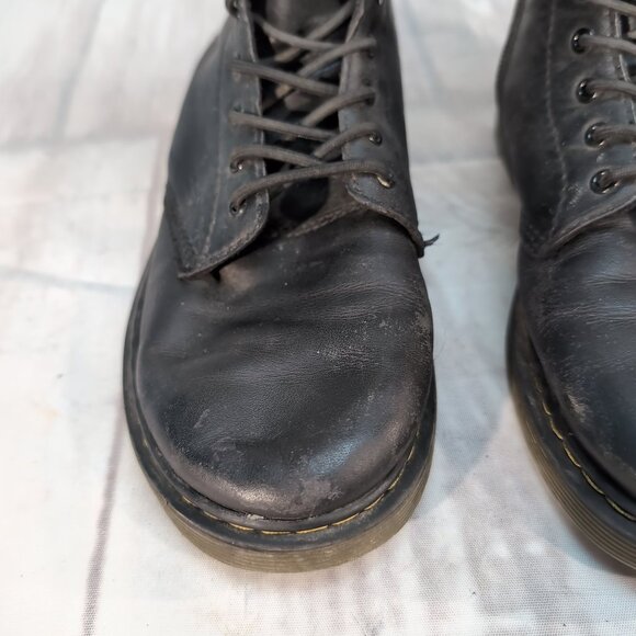 Dr. Martens 1460 Combat Boots Women’s 5 Black Leather Lace-Up Ankle Boots - Picture 3 of 9